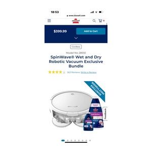 ✨BISSELL spinwave robo vacuum✨